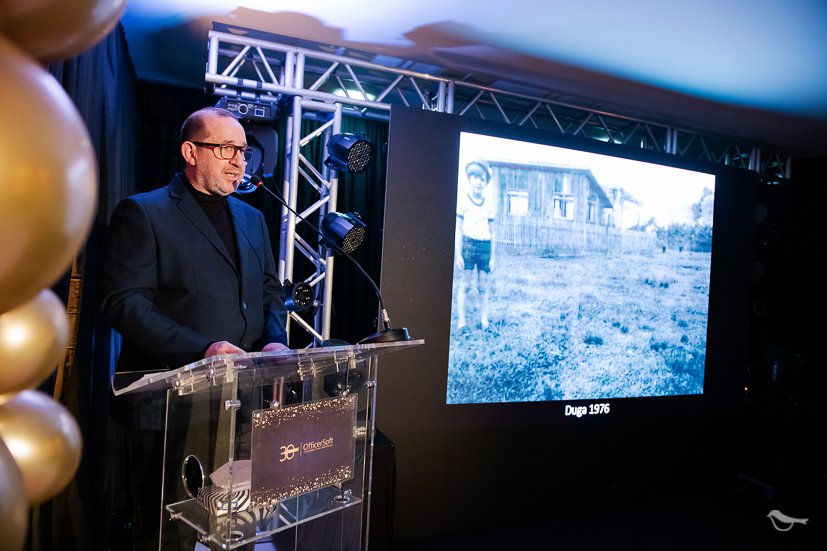 Eduardo no aniversário de 30 anos da Officer Soft